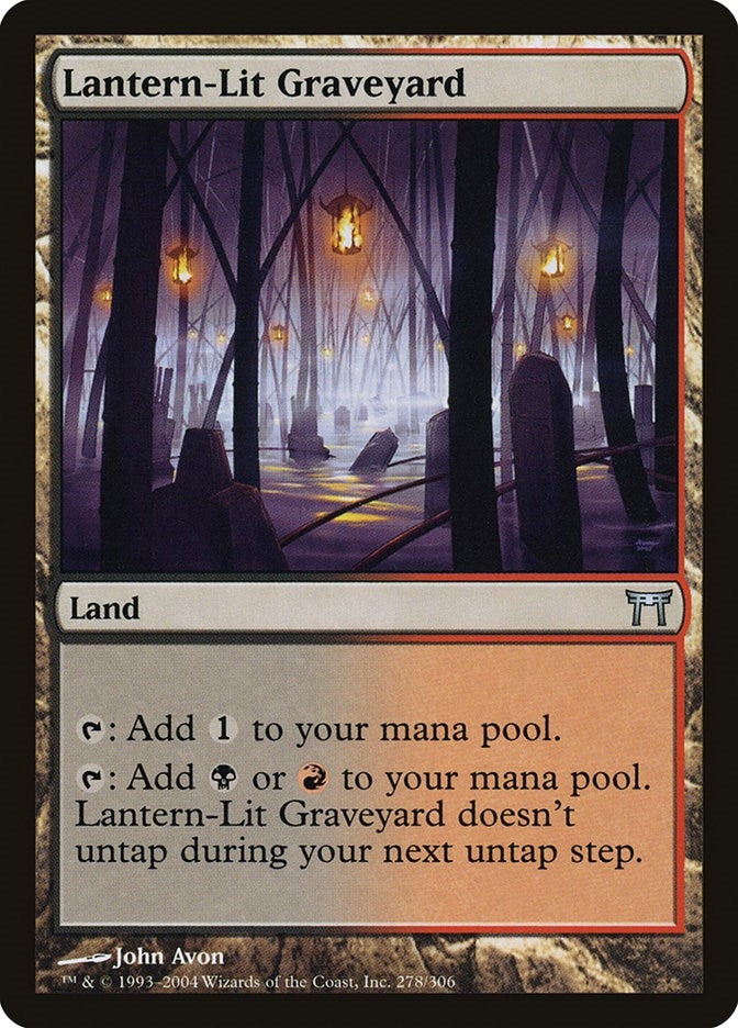 Image for Lantern-Lit Graveyard (278) (Champions of Kamigawa) (CHK) - Magic: The Gathering