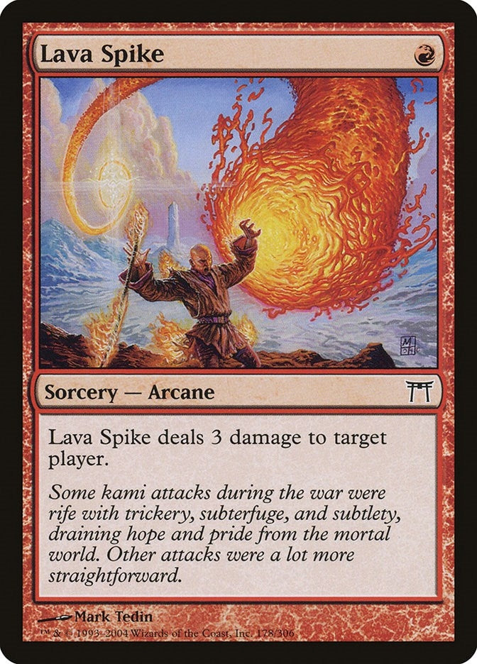 Image for Lava Spike (178) (Champions of Kamigawa) (CHK) - Magic: The Gathering