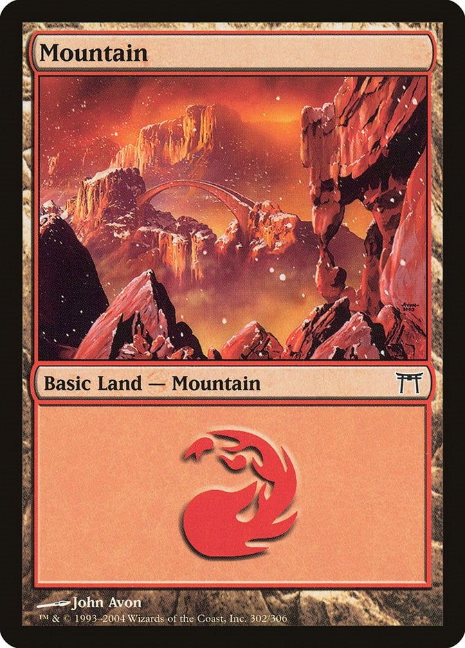 Image for Mountain (302) (302) (Champions of Kamigawa) (CHK) - Magic: The Gathering
