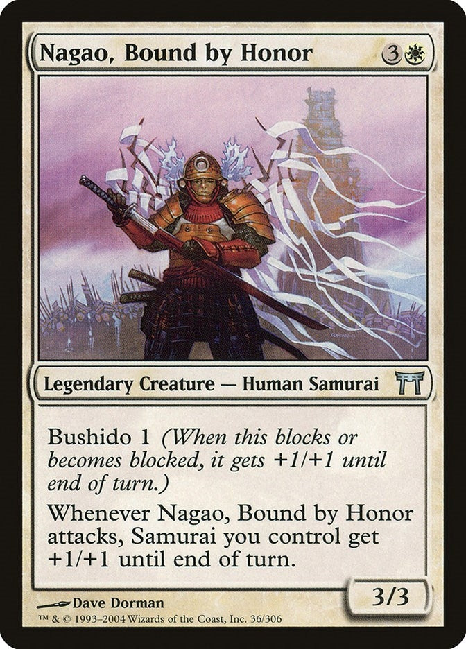 Image for Nagao, Bound by Honor (36) (Champions of Kamigawa) (CHK) - Magic: The Gathering