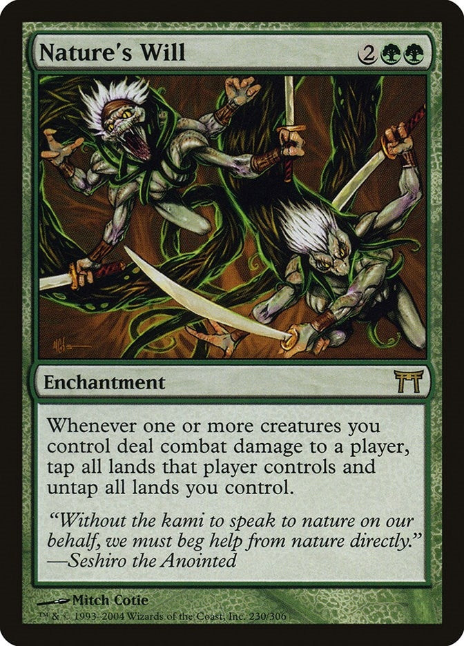 Image for Nature's Will (230) (Champions of Kamigawa) (CHK) - Magic: The Gathering