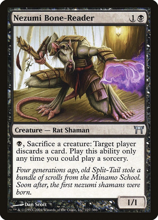 Image for Nezumi Bone-Reader (127) (Champions of Kamigawa) (CHK) - Magic: The Gathering