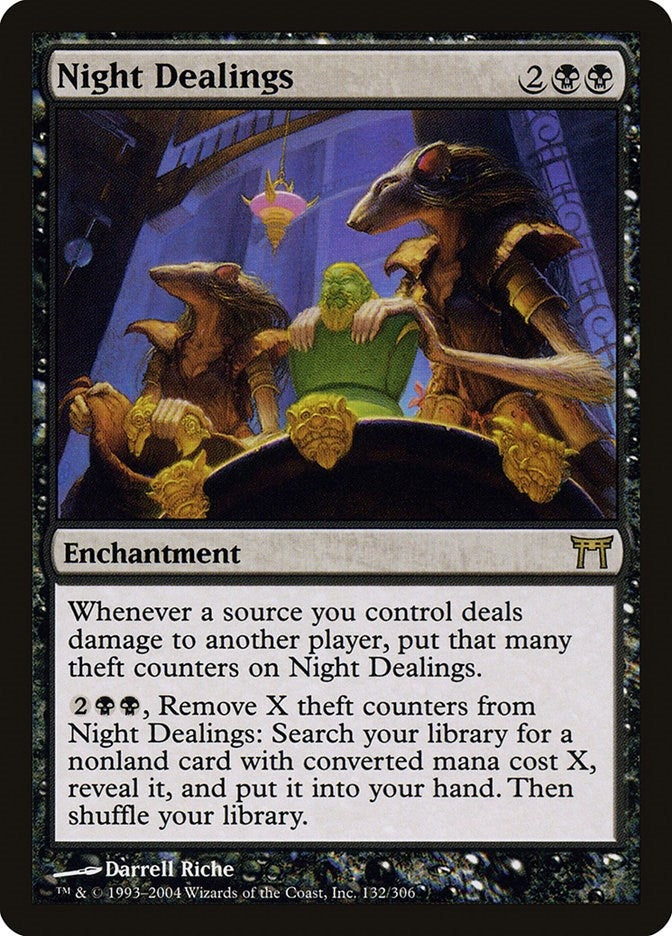 Image for Night Dealings (132) (Champions of Kamigawa) (CHK) - Magic: The Gathering
