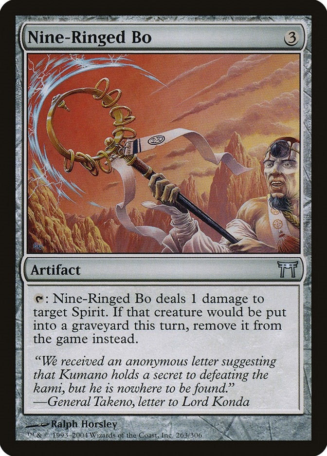 Image for Nine-Ringed Bo (263) (Champions of Kamigawa) (CHK) - Magic: The Gathering