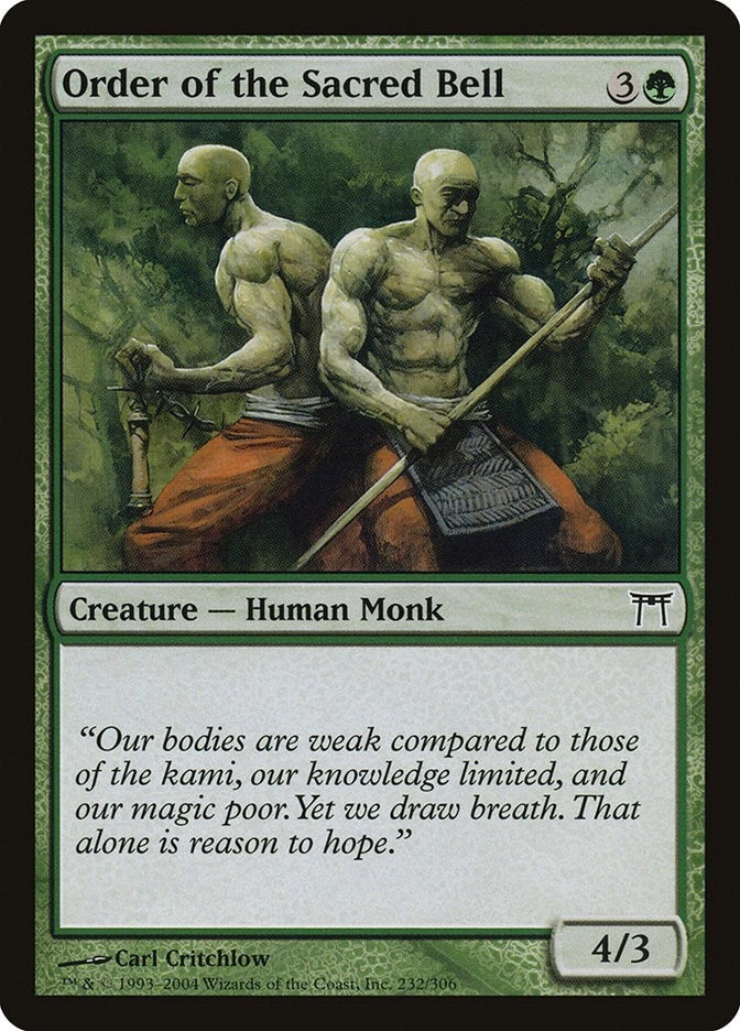 Image for Order of the Sacred Bell (232) (Champions of Kamigawa) (CHK) - Magic: The Gathering