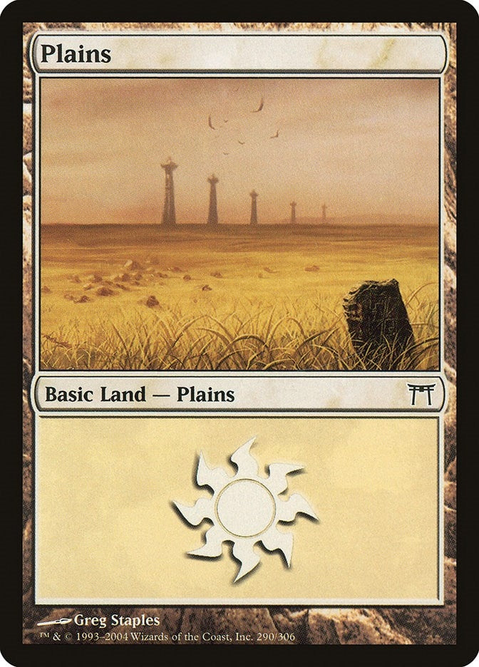 Image for Plains (290) (290) (Champions of Kamigawa) (CHK) - Magic: The Gathering