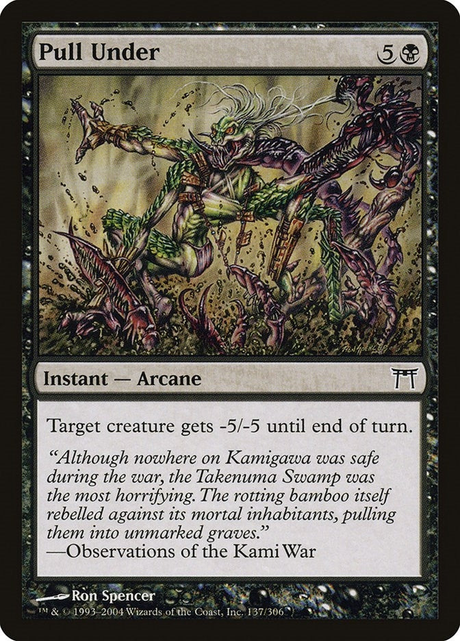 Image for Pull Under (137) (Champions of Kamigawa) (CHK) - Magic: The Gathering