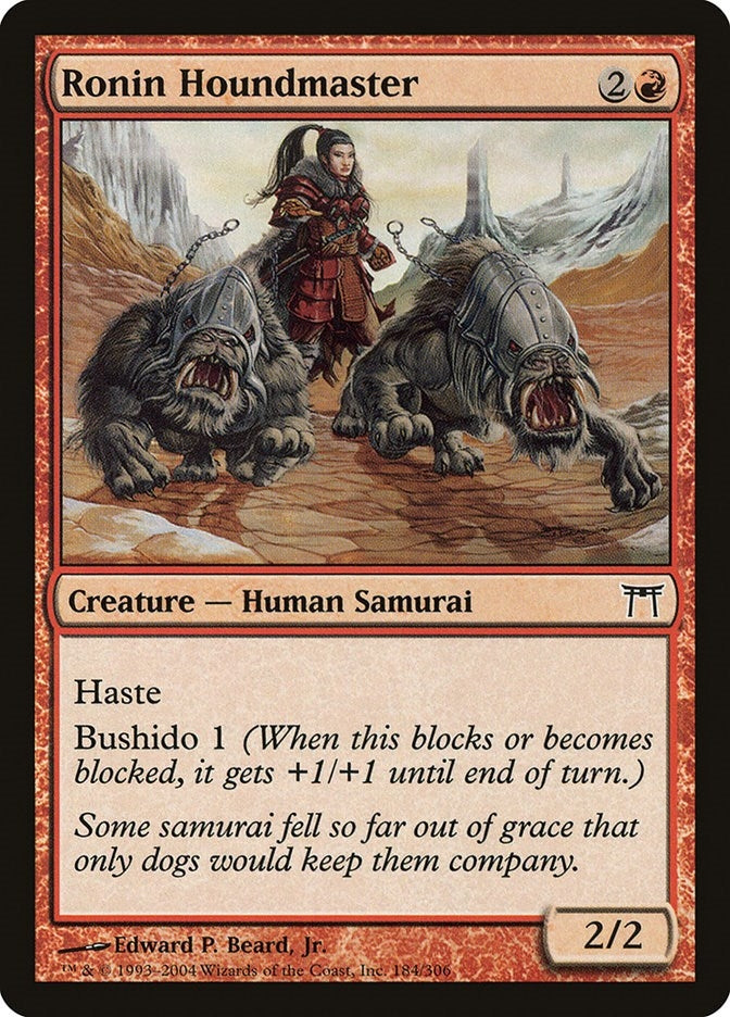 Image for Ronin Houndmaster (184) (Champions of Kamigawa) (CHK) - Magic: The Gathering