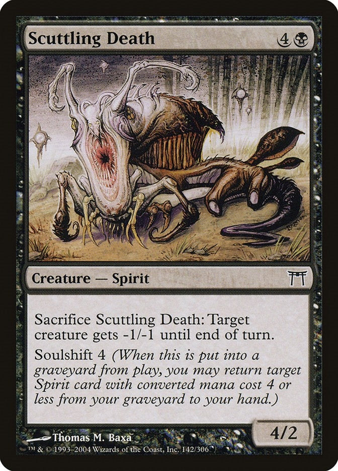 Image for Scuttling Death (142) (Champions of Kamigawa) (CHK) - Magic: The Gathering