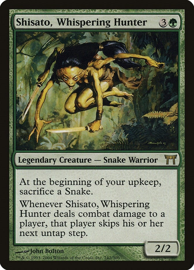Image for Shisato, Whispering Hunter (242) (Champions of Kamigawa) (CHK) - Magic: The Gathering