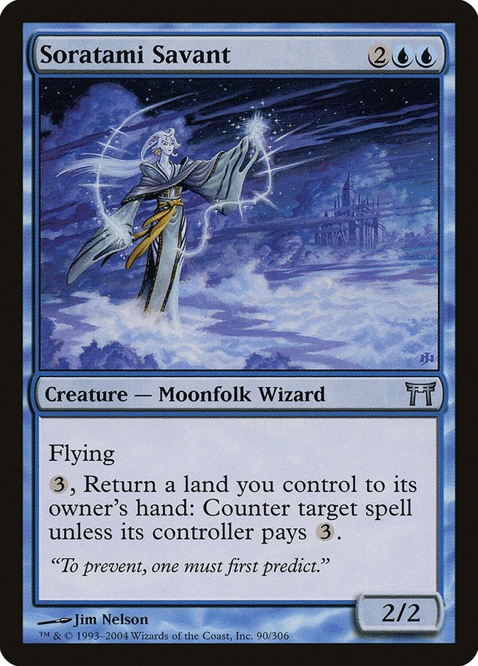 Image for Soratami Savant (90) (Champions of Kamigawa) (CHK) - Magic: The Gathering