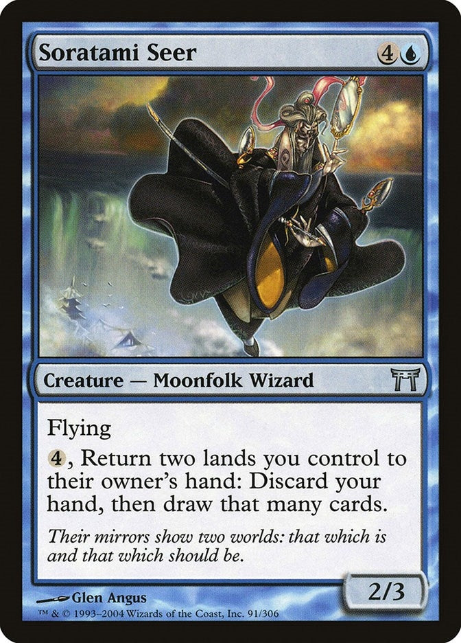 Image for Soratami Seer (91) (Champions of Kamigawa) (CHK) - Magic: The Gathering