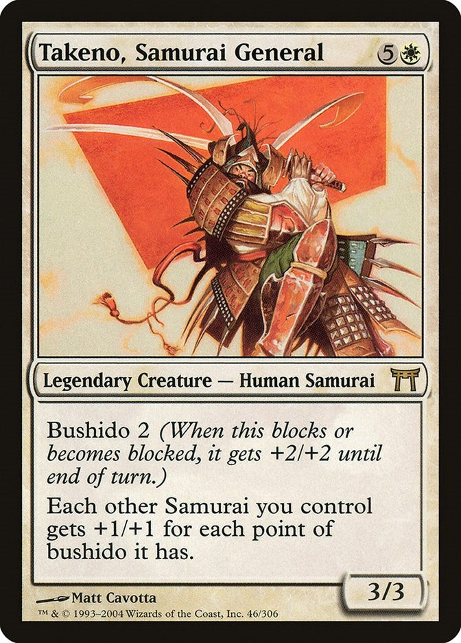 Image for Takeno, Samurai General (46) (Champions of Kamigawa) (CHK) - Magic: The Gathering
