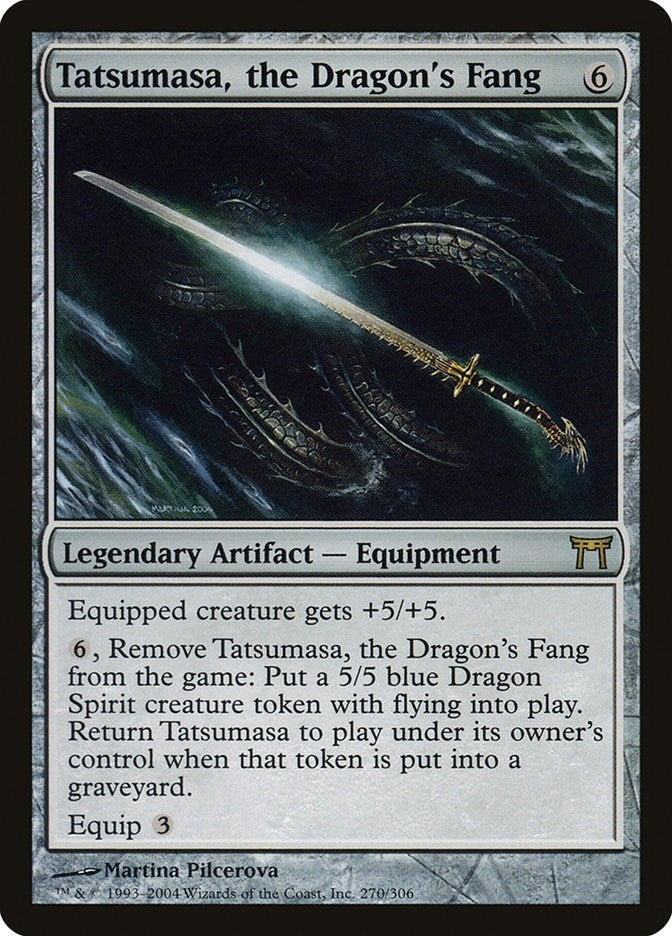 Image for Tatsumasa, the Dragon's Fang (270) (Champions of Kamigawa) (CHK) - Magic: The Gathering