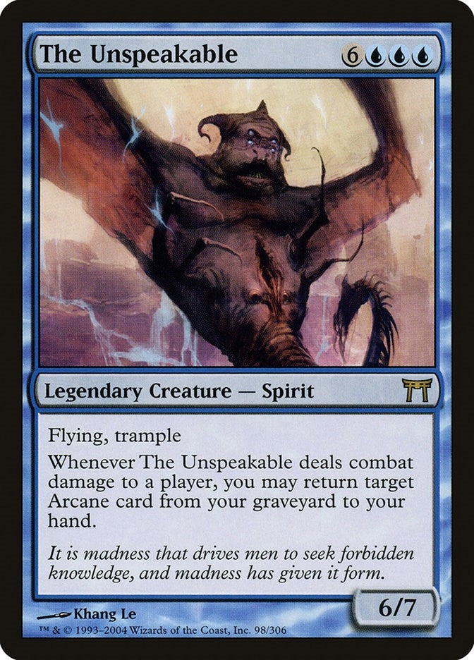Image for The Unspeakable (98) (Champions of Kamigawa) (CHK) - Magic: The Gathering