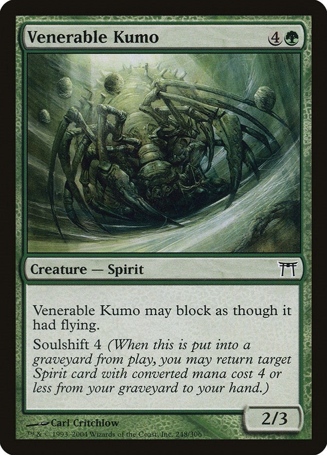 Image for Venerable Kumo (248) (Champions of Kamigawa) (CHK) - Magic: The Gathering