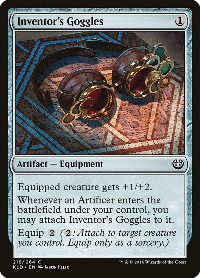 Image for Inventor's Goggles (218) (Kaladesh) - Magic: The Gathering