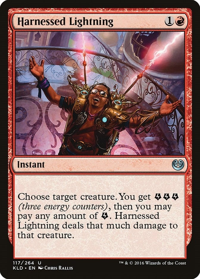 Image for Harnessed Lightning (117) (Kaladesh) - Magic: The Gathering