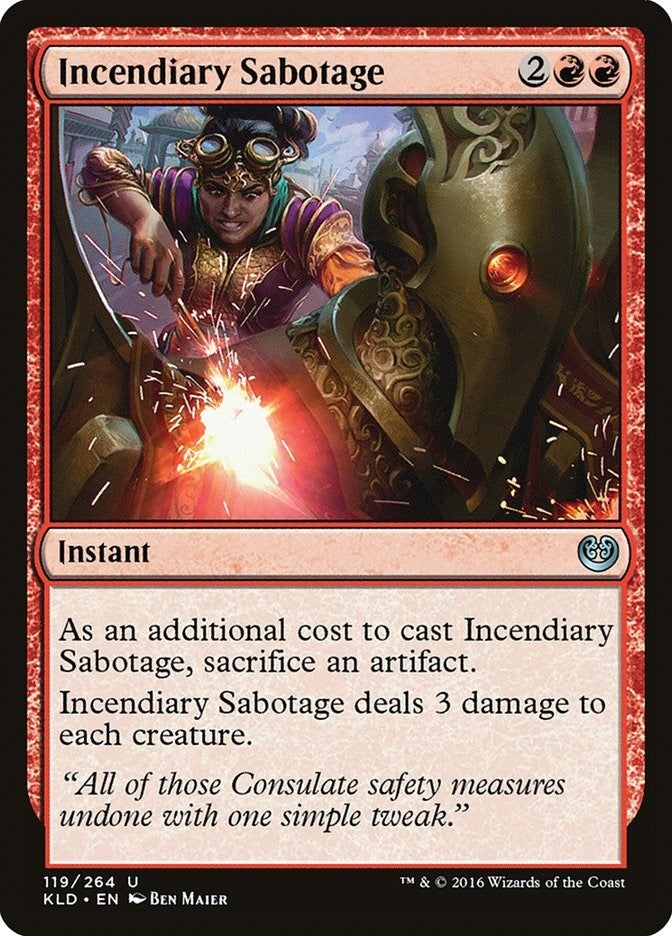 Image for Incendiary Sabotage (119) (Kaladesh) - Magic: The Gathering