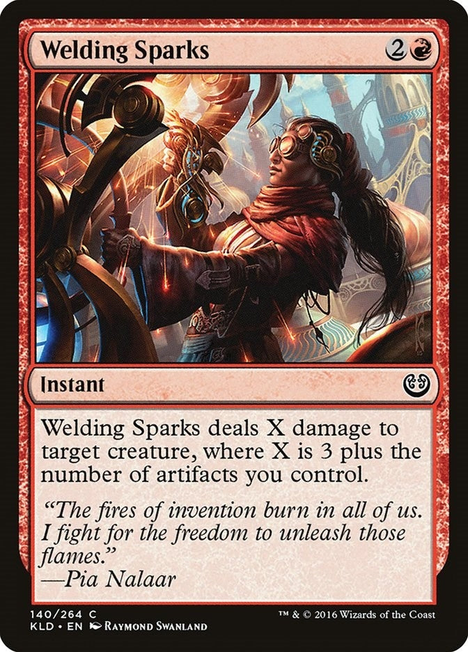Image for Welding Sparks (140) (Kaladesh) - Magic: The Gathering