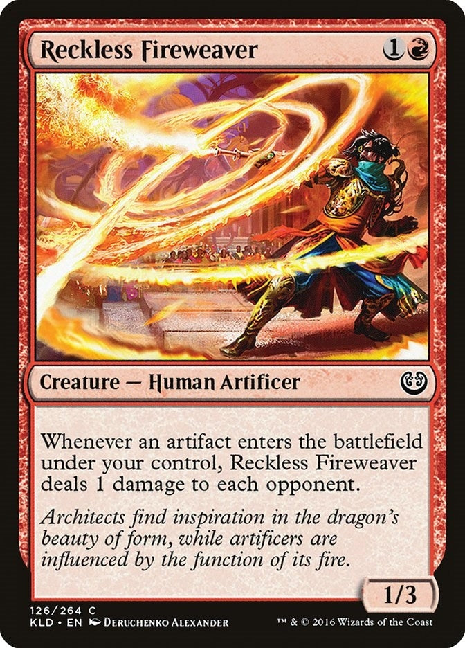 Image for Reckless Fireweaver (126) (Kaladesh) - Magic: The Gathering