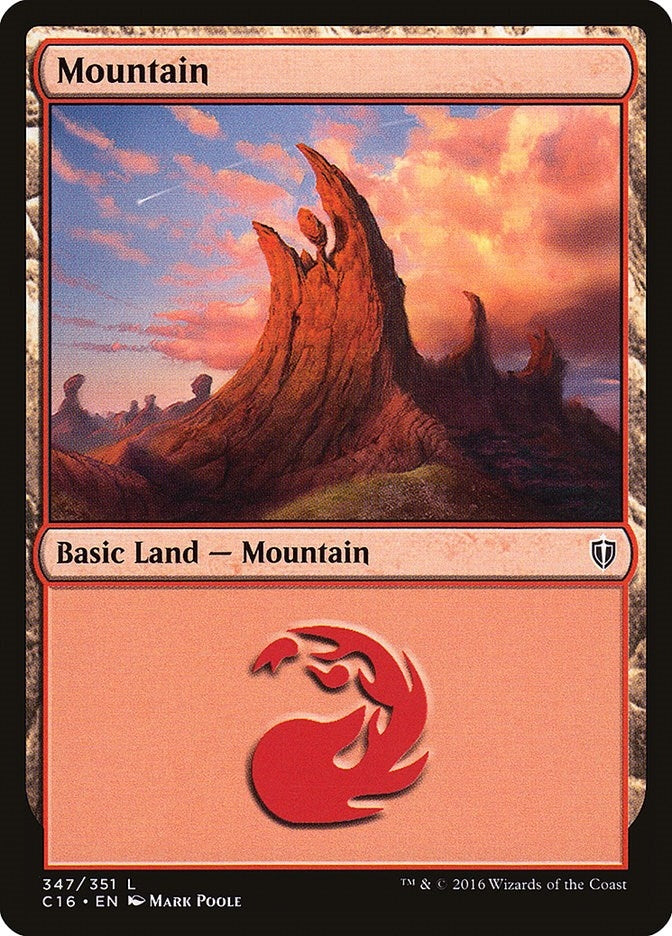Image for Mountain (347) (347) (Commander 2016) - Magic: The Gathering