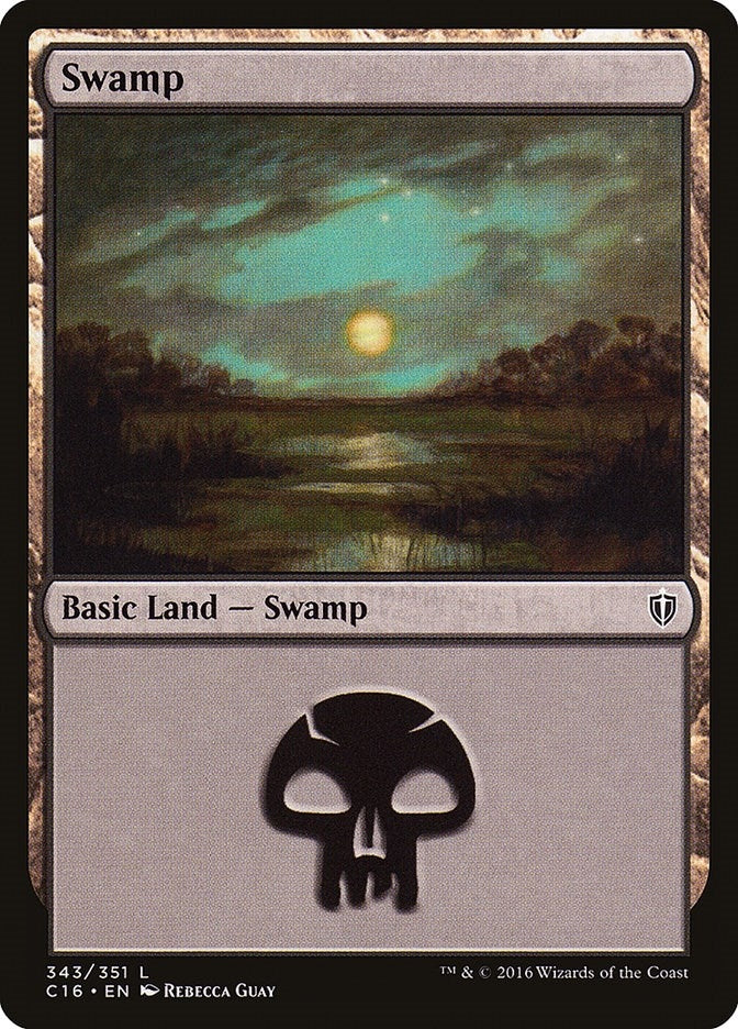 Image for Swamp (343) (343) (Commander 2016) - Magic: The Gathering