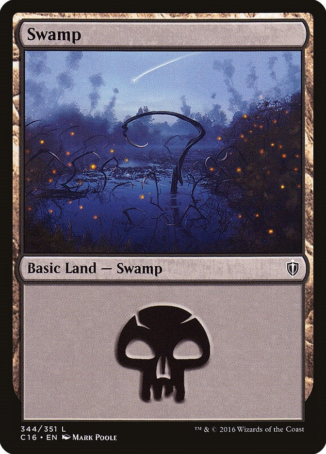 Image for Swamp (344) (344) (Commander 2016) - Magic: The Gathering