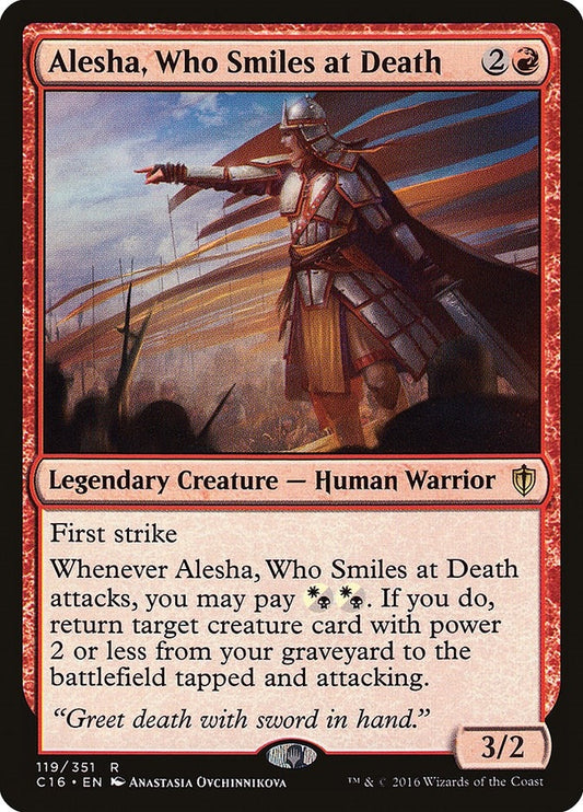 Image for Alesha, Who Smiles at Death (119) (Commander 2016) - Magic: The Gathering