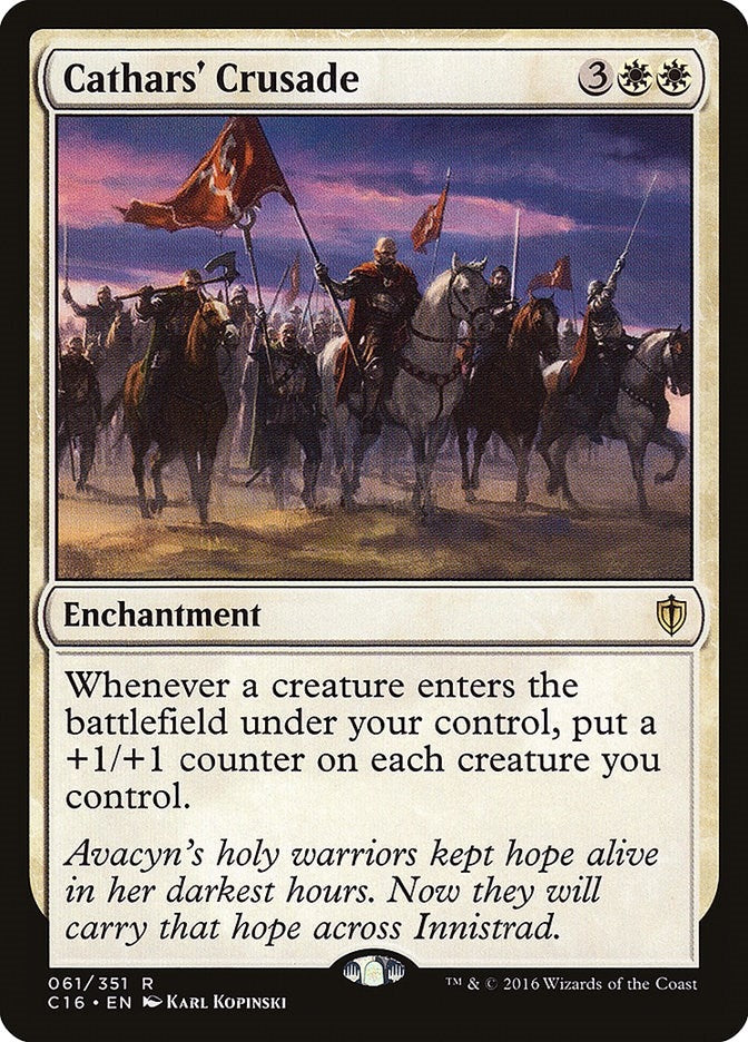 Image for Cathars' Crusade (61) (Commander 2016) - Magic: The Gathering