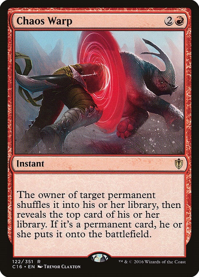 Image for Chaos Warp (122) (Commander 2016) - Magic: The Gathering