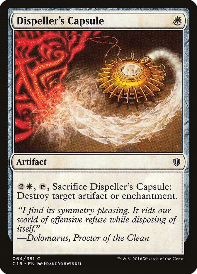Image for Dispeller's Capsule (64) (Commander 2016) - Magic: The Gathering