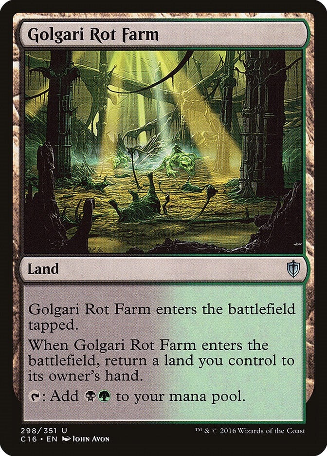 Image for Golgari Rot Farm (298) (Commander 2016) - Magic: The Gathering