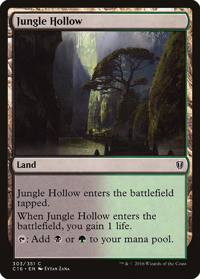 Jungle Hollow (303) (Commander 2016)