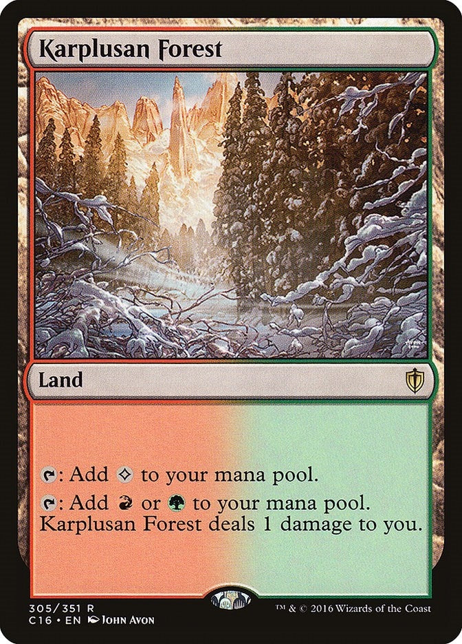 Image for Karplusan Forest (305) (Commander 2016) - Magic: The Gathering