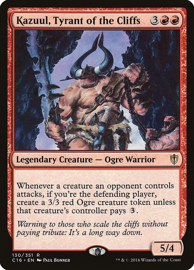 Image for Kazuul, Tyrant of the Cliffs (130) (Commander 2016) - Magic: The Gathering