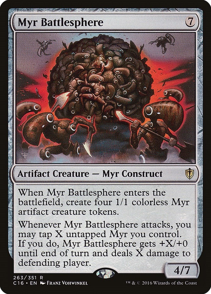 Image for Myr Battlesphere (263) (Commander 2016) - Magic: The Gathering