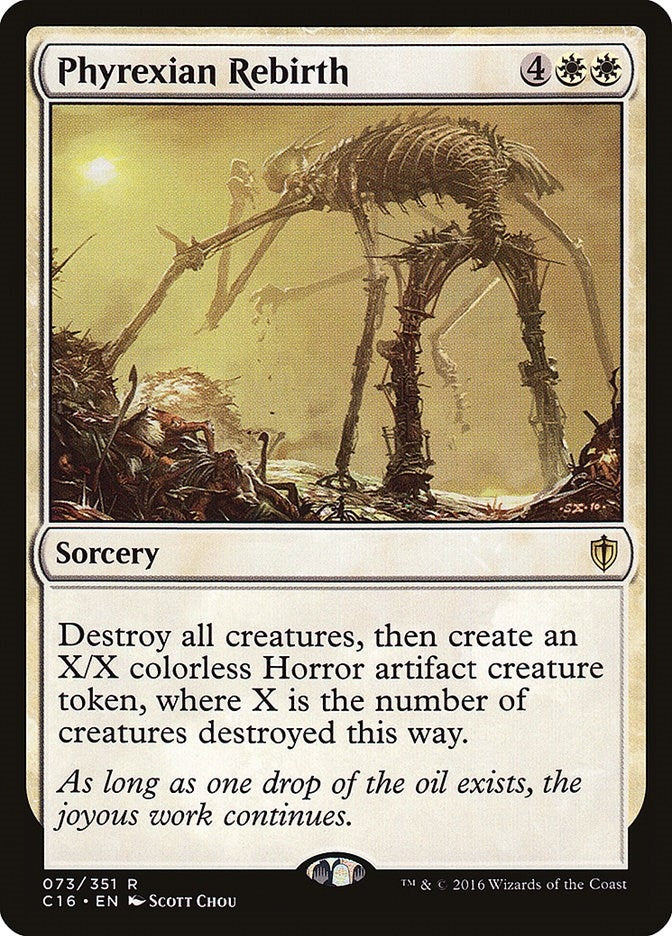 Image for Phyrexian Rebirth (73) (Commander 2016) - Magic: The Gathering