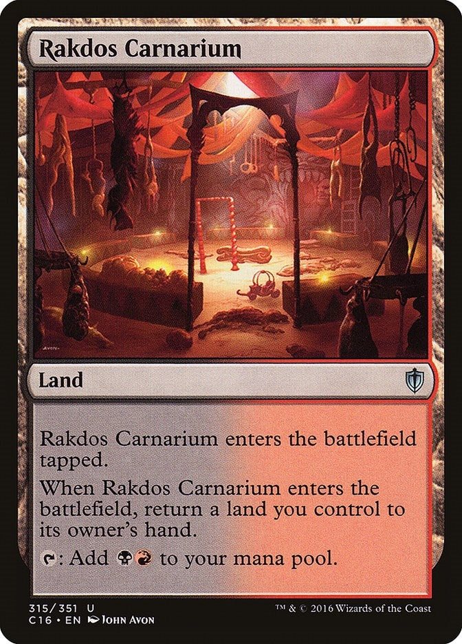 Image for Rakdos Carnarium (315) (Commander 2016) - Magic: The Gathering
