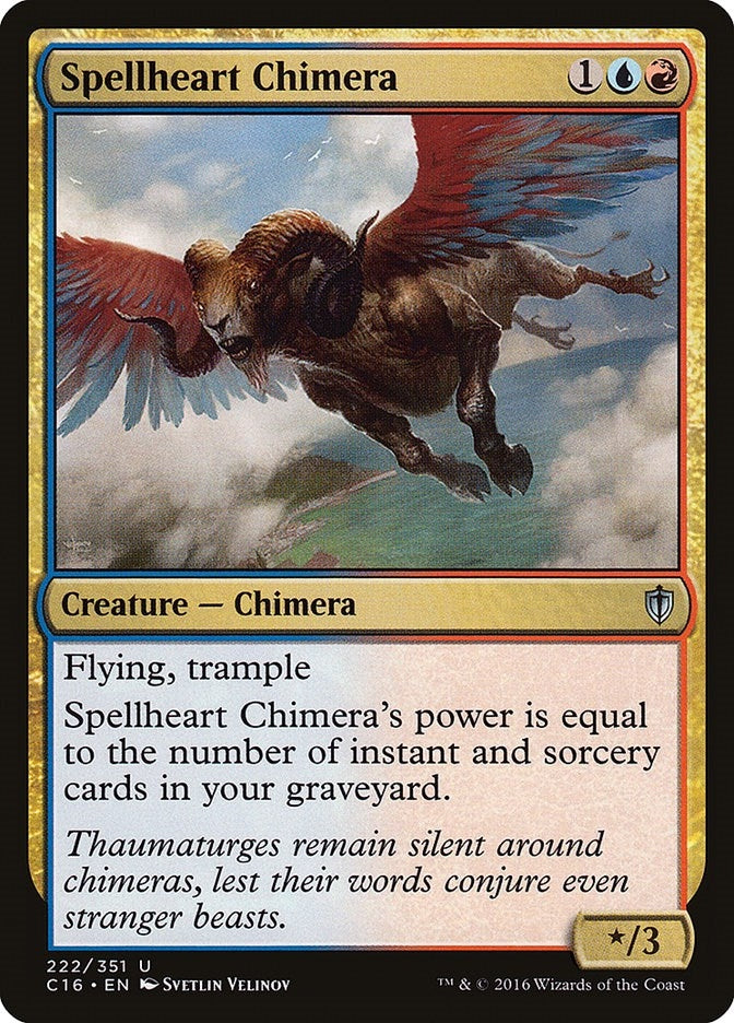 Image for Spellheart Chimera (222) (Commander 2016) - Magic: The Gathering