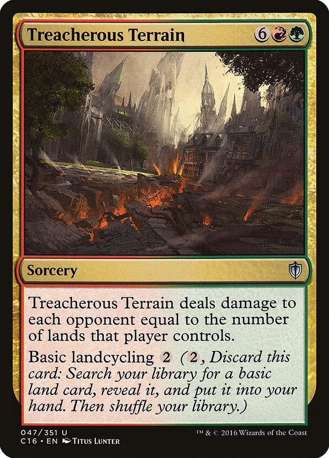 Image for Treacherous Terrain (47) (Commander 2016) - Magic: The Gathering