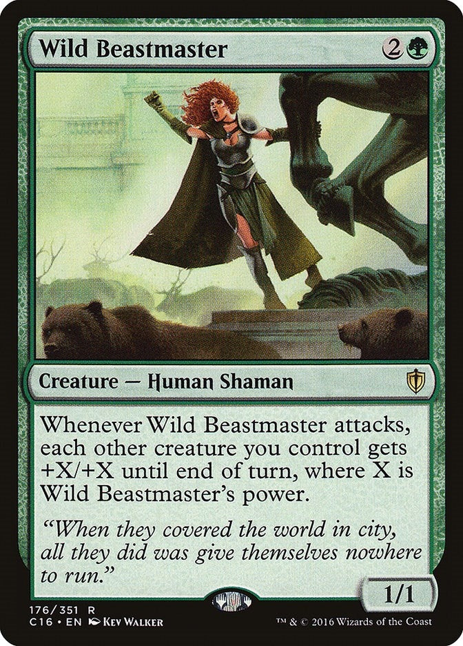 Image for Wild Beastmaster (176) (Commander 2016) - Magic: The Gathering