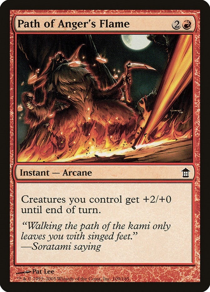 Image for Path of Anger's Flame (109) (Saviors of Kamigawa) (SOK) - Magic: The Gathering