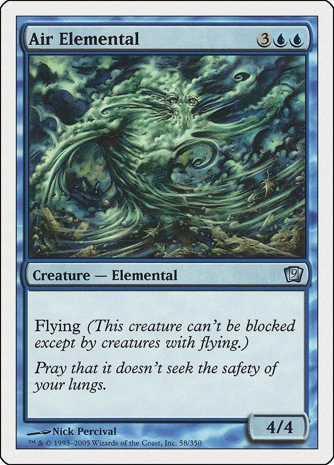 Image for Air Elemental (58) (9th Edition) - Magic: The Gathering