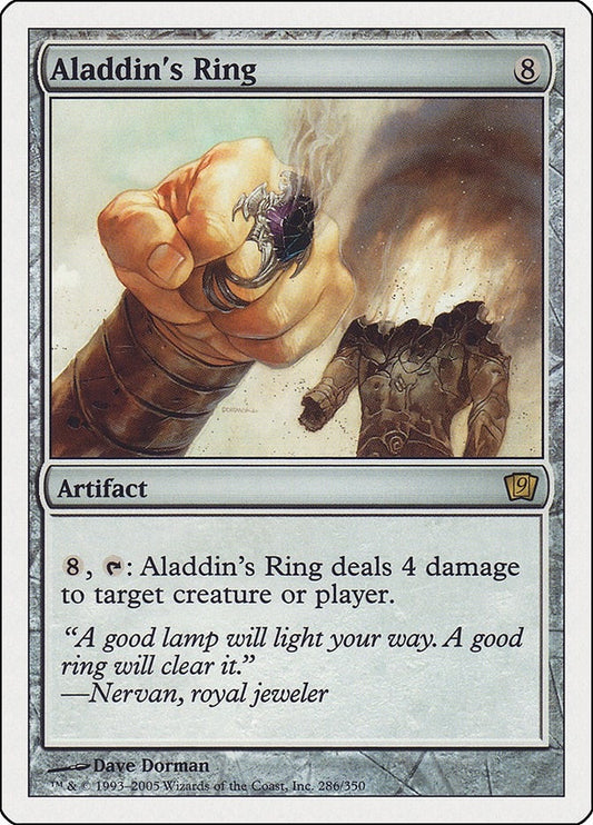 Image for Aladdin's Ring (286) (9th Edition) - Magic: The Gathering