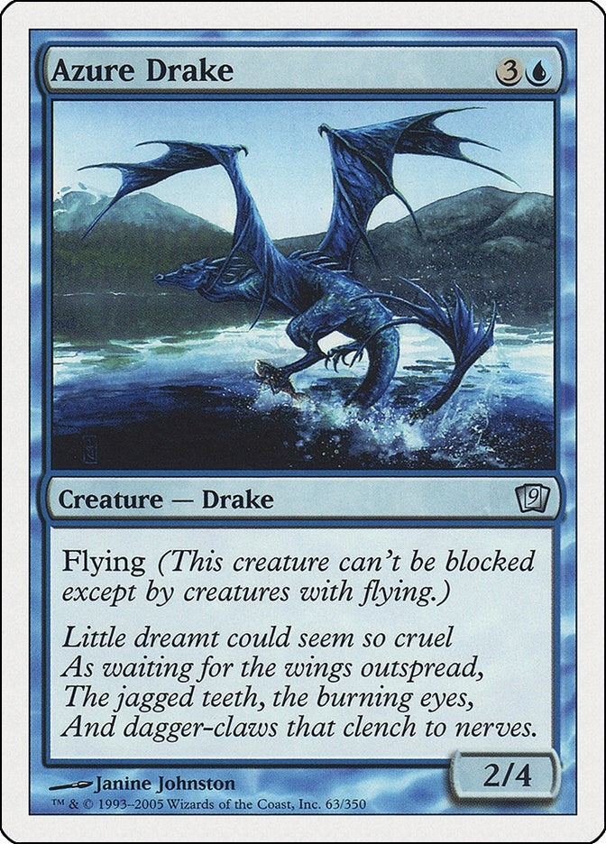 Image for Azure Drake (63) (9th Edition) - Magic: The Gathering