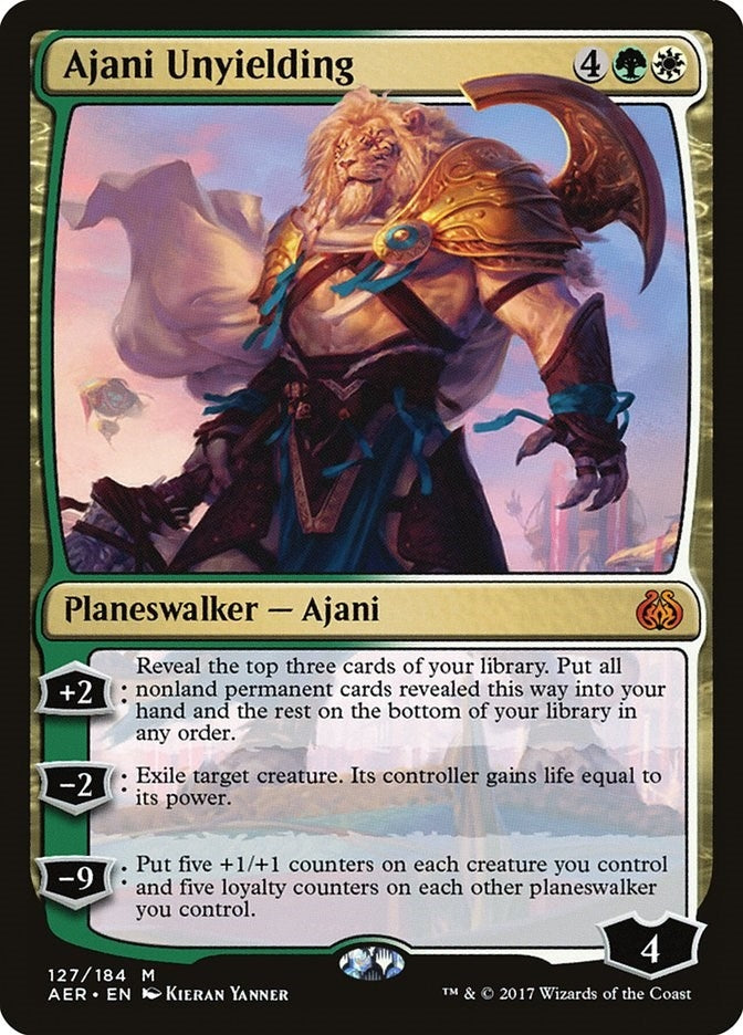 Image for Ajani Unyielding (127) (Aether Revolt) - Magic: The Gathering