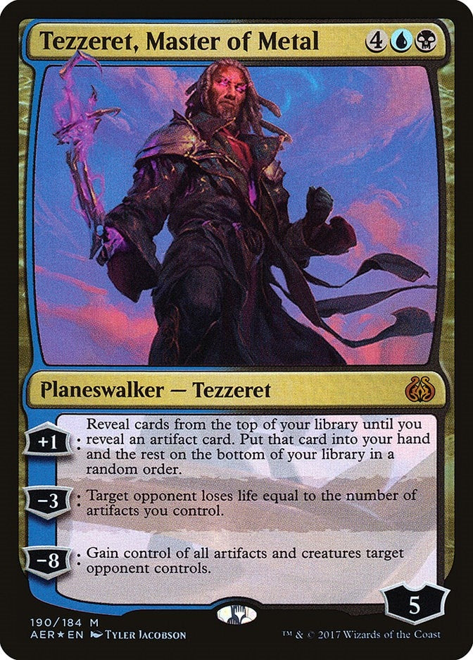 Image for Tezzeret, Master of Metal (190) (Aether Revolt) - Magic: The Gathering