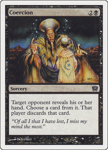 Image for Coercion (118) (9th Edition) - Magic: The Gathering