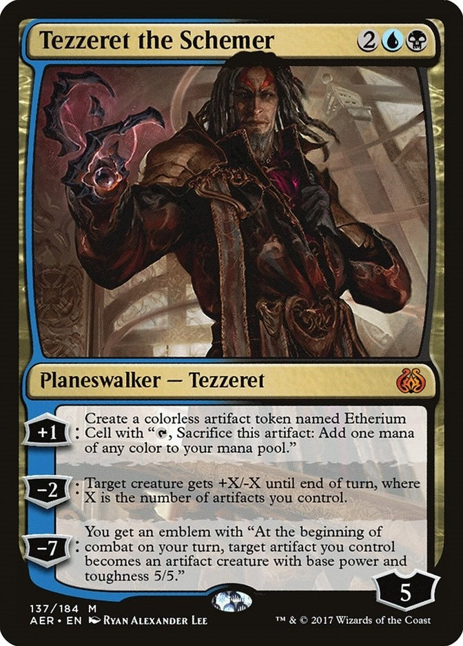 Image for Tezzeret the Schemer (137) (Aether Revolt) - Magic: The Gathering